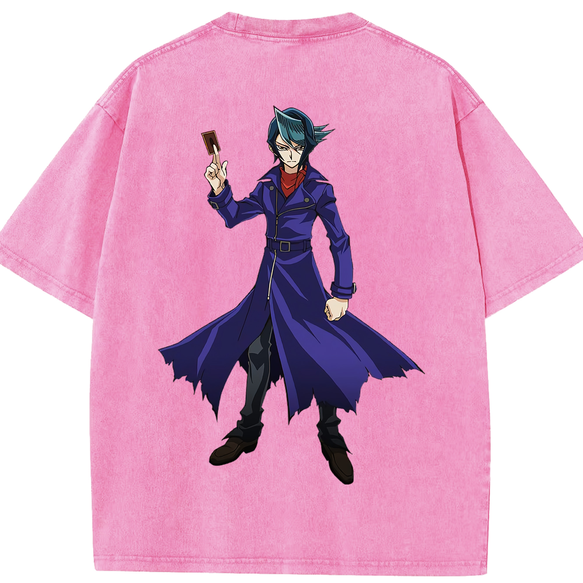 （画像用） 遊☆戯☆王 Yu-Gi-Oh! 綿100% ヴィンテージ風 半袖Tシャツ（背面プリント）